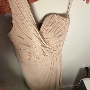 Dessy Palomino Collection Light Pink Party Cocktail Summer Dress Like NEW S 6-8